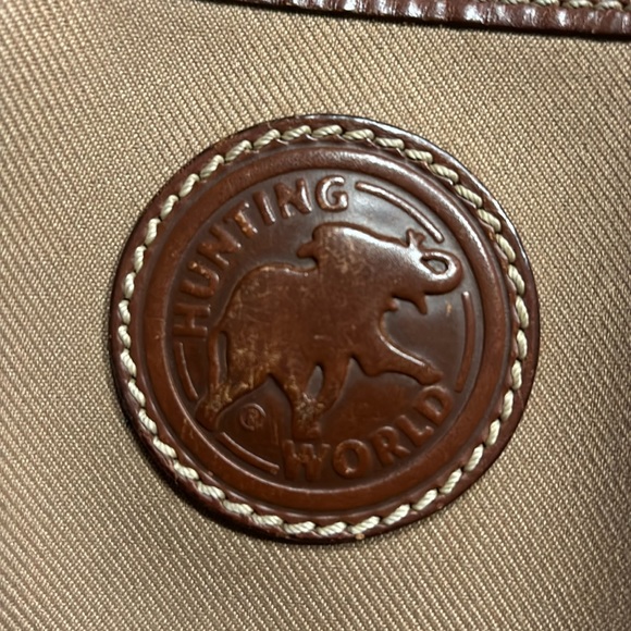 EUC Hunting World Safari Khaki Canvas Leather Bum Bag